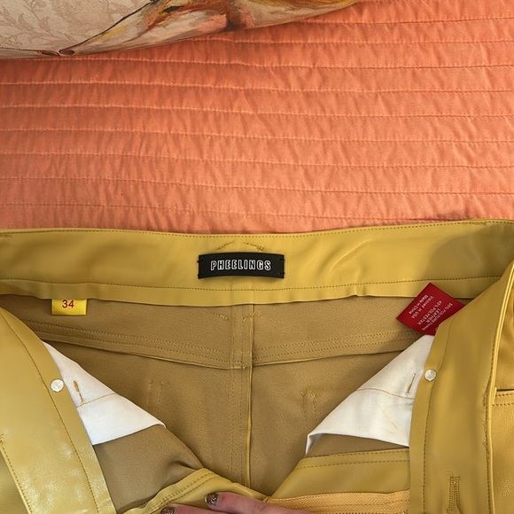 PHEELINGS NEVER LOOK BACK LEATHER CARGO STACK WHEAT YELLOW, men’s size 34 - Picture 8 of 16